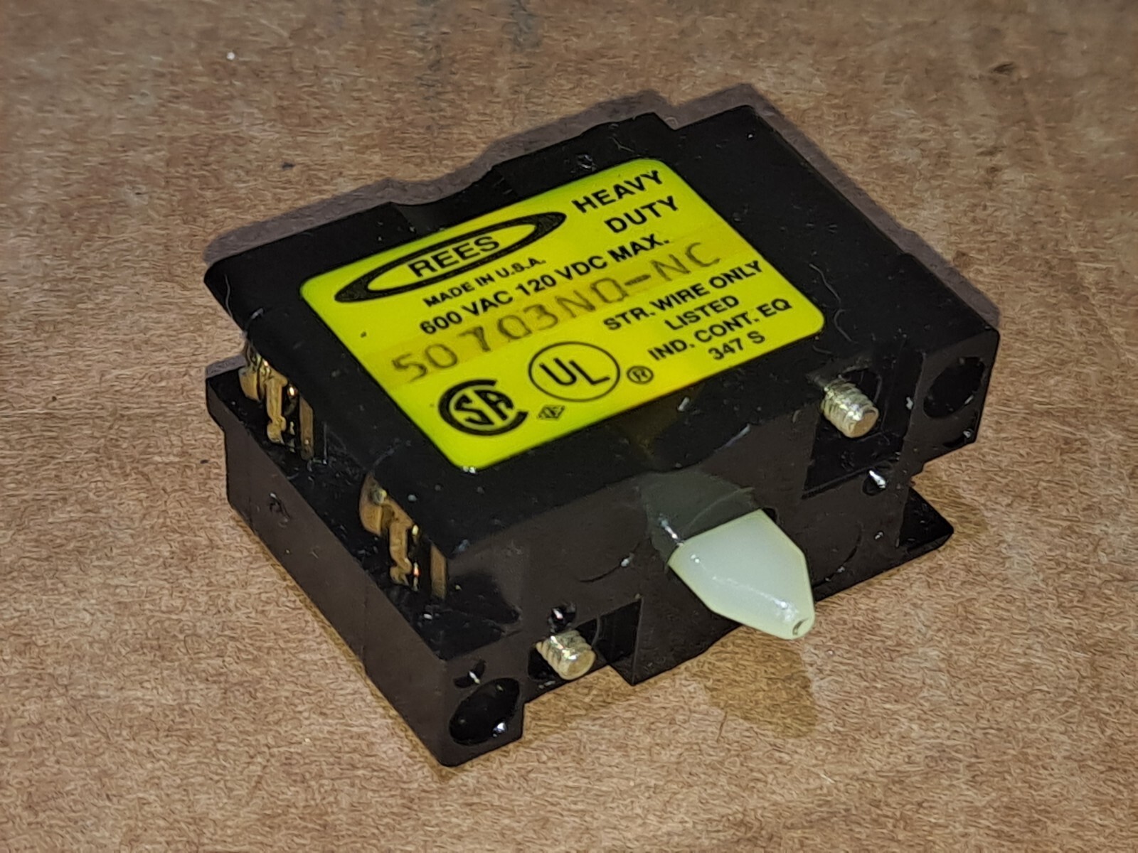 REES 50703NO-NC HEAVY DUTY CONTACT BLOCK Fast Shipping