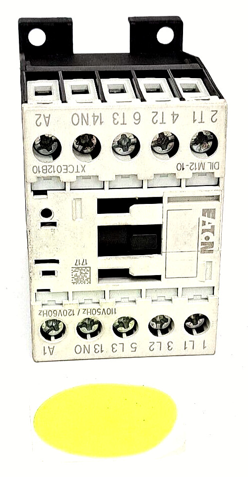 EATON CONTACTOR 110/120V AC 50/60HZ 3PH 600V MAX 20A DILM12-10 XTCE012B10A