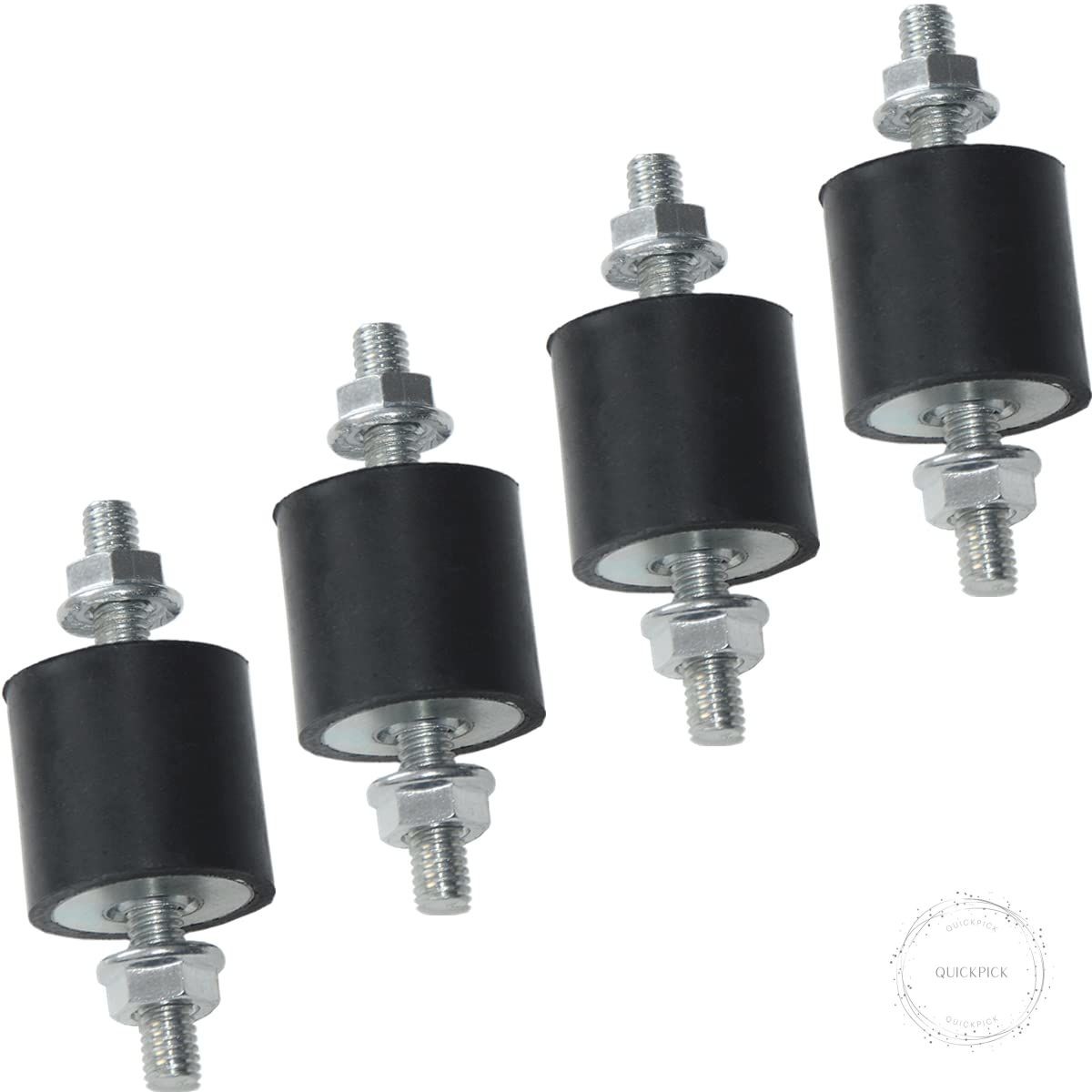 4pcs 25 x 25mm Rubber Mounts Rubber Vibration Isolator Mounts Shock Absorber