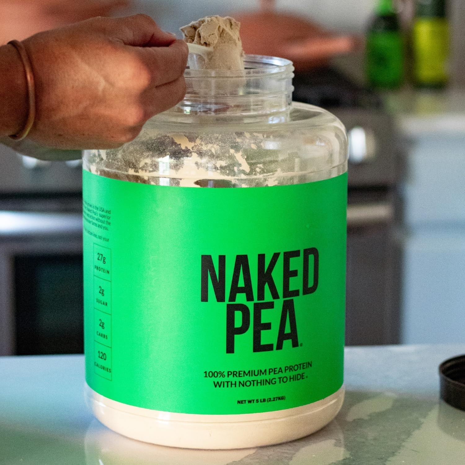 Naked Pea – 5LB 100% Pea Protein Powder from North American Farms Unflavored Veg