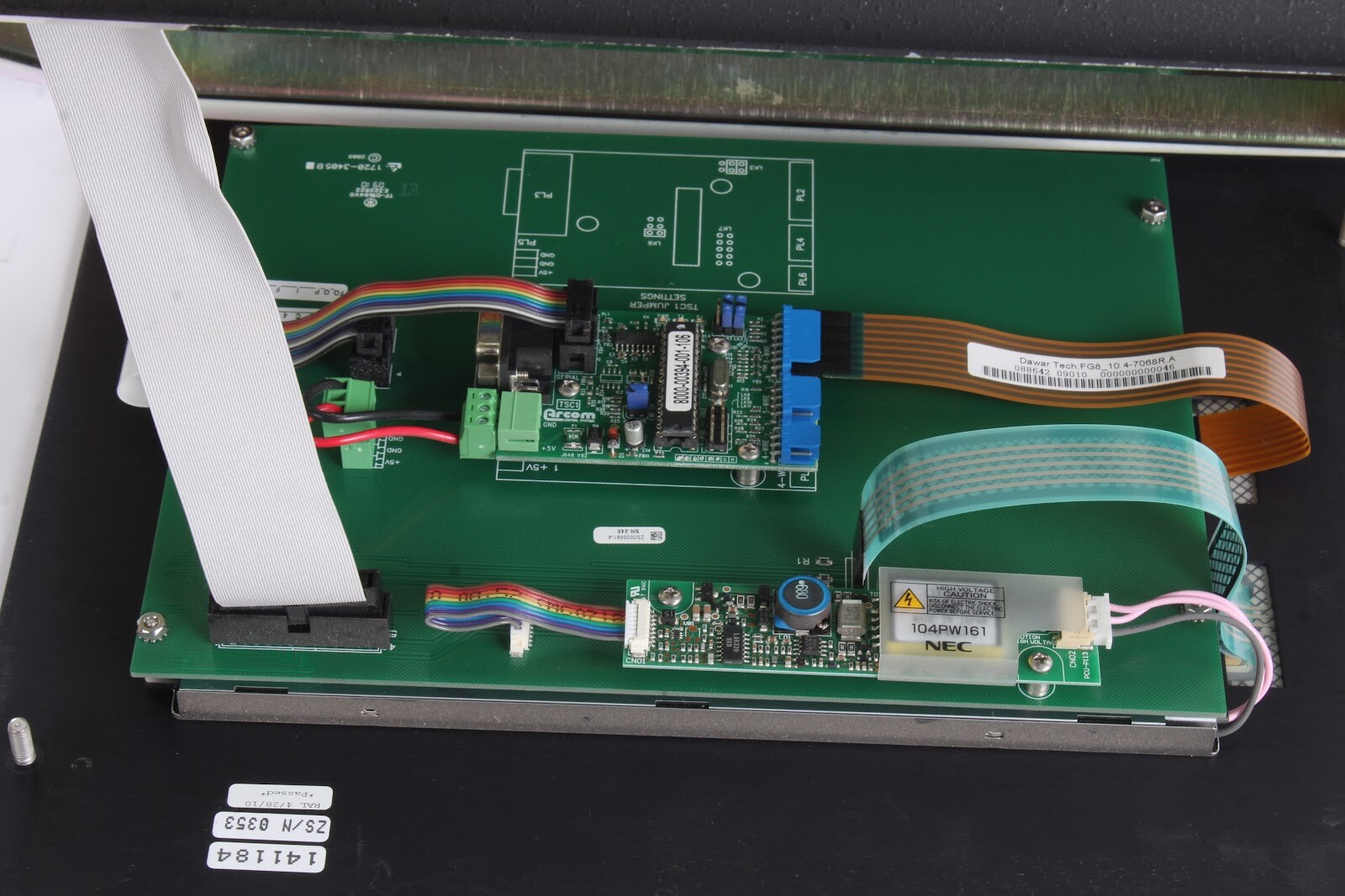 Schumacher 141184 Operator Panel ChemGuard Cabinet Air