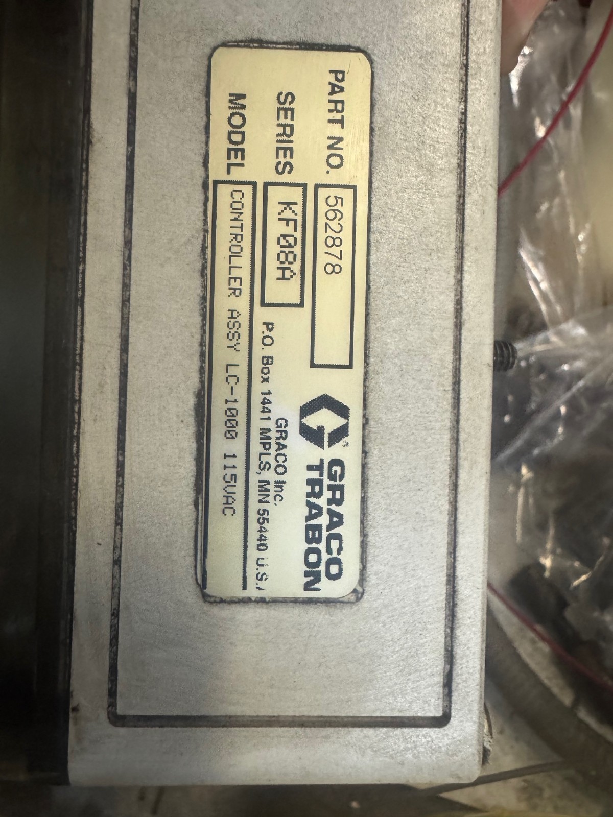 TRABON 562878 KF08A LUBE SYSTEM CONTROLLER LC 1000 115V