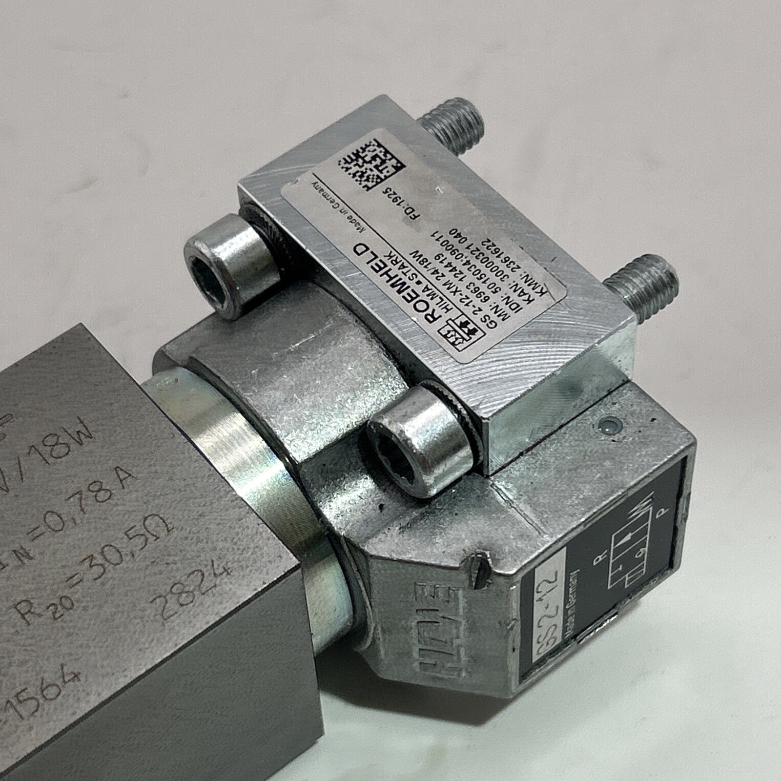 HAWE GS 2-12 HAWE HYDRAULIK GS 2-12-XM 24/18W