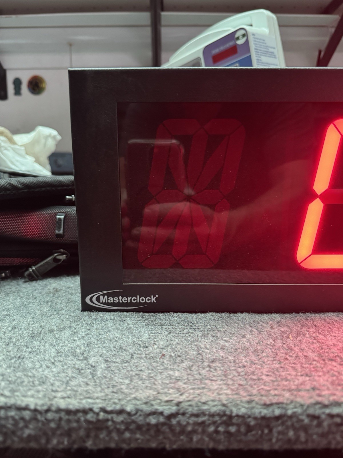 MASTERCLOCK MDN49 LED Display Clock 42” Long! 4” Talll Digits