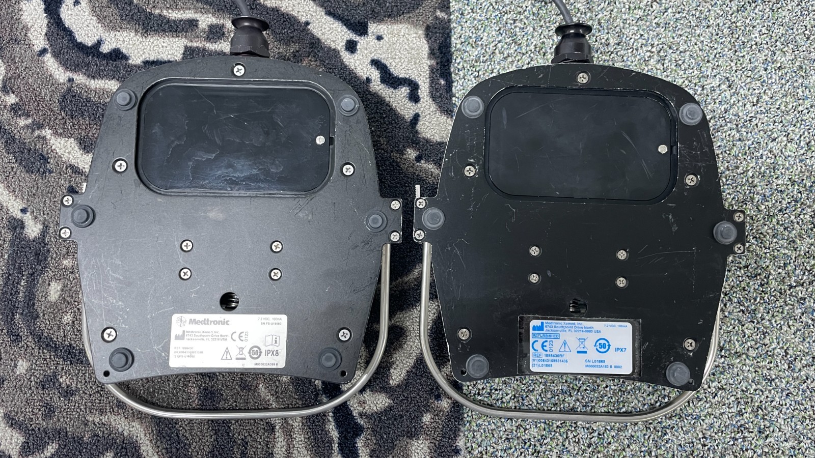 *Lot of 2* Medtronic 1898430 Integrated Power Console Multifunction Foot Pedal