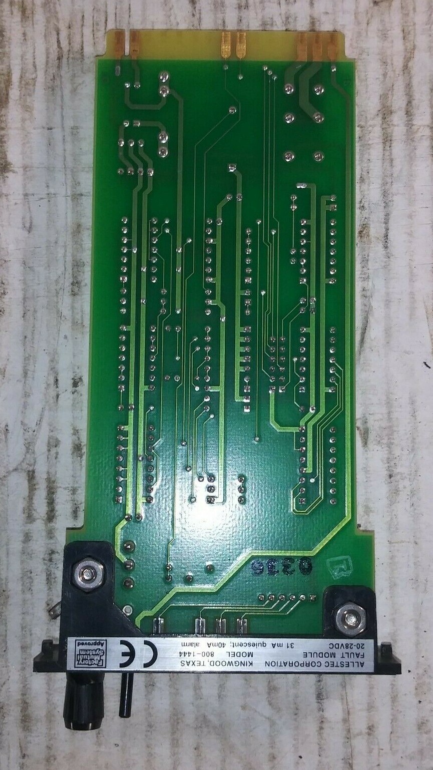 1 USED ALLESTEC 800-1444 FAULT MODULE 20/28VDC ***MAKE OFFER***
