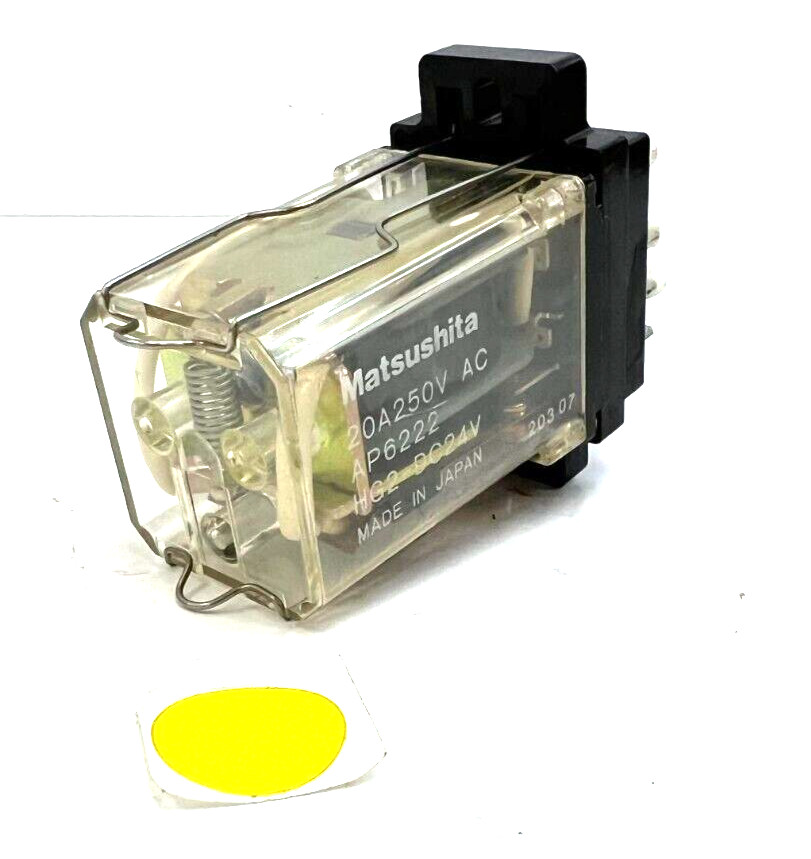 UNBRANDED HG2-DC24V POWER RELAY 20A 24VDC 8 PIN OAL 3-1/8″