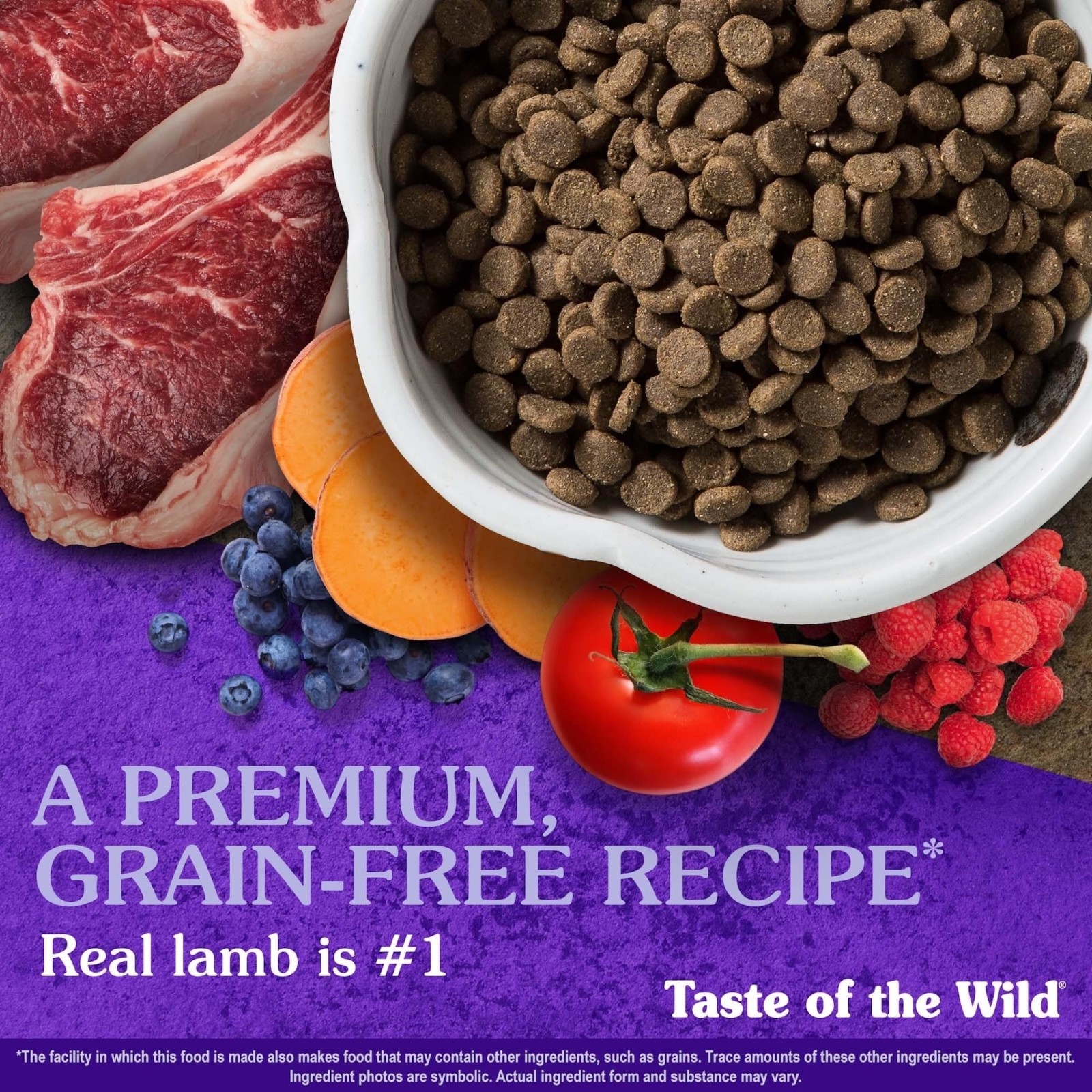 Taste of the Wild Sierra Mountain Canine Recipe Roasted Lamb Dry Dog Food, 28lb