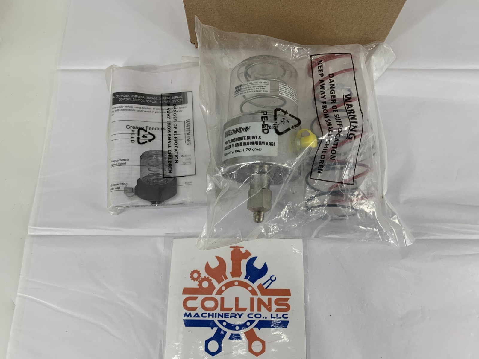 Westward 35PC03 Single Point Continuous Grease Feeder Capacity 6 Fl. Oz
