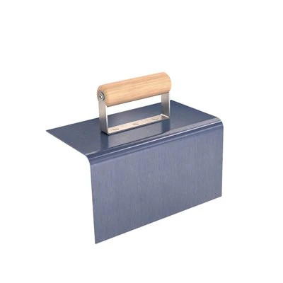 Bon 12-526 Blue Steel Outside Curb Tool – 9 x 5 – 1/2 Radius 5 Lip Wood Handle