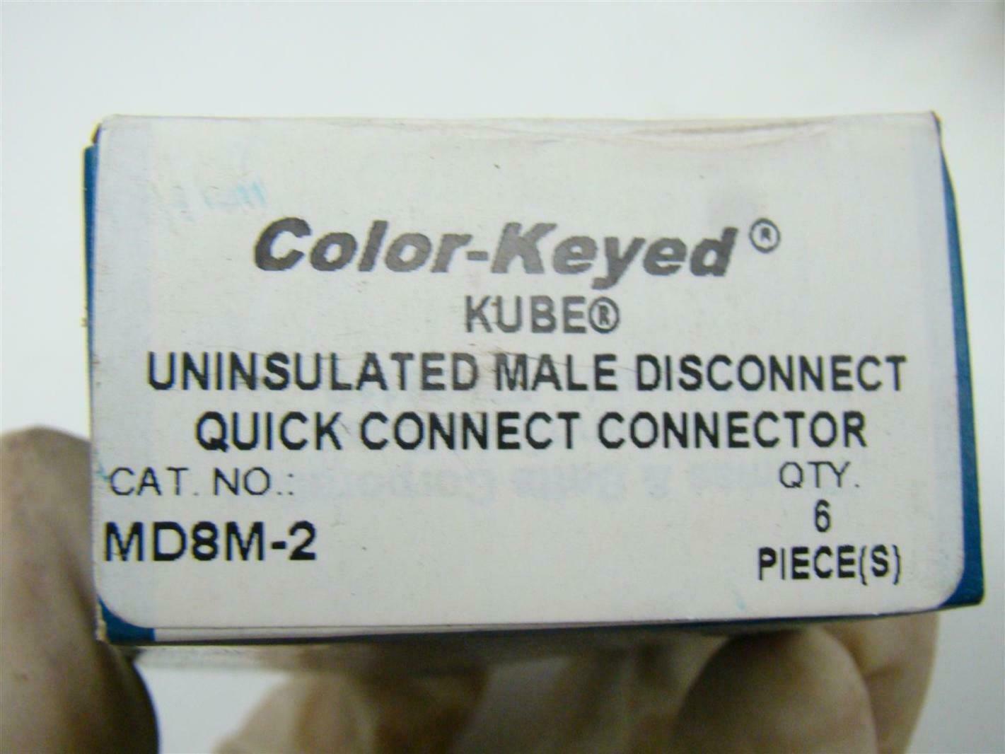 Thomas&Betts Color-Keyed Uninsulated Male disconnect size 2 MD8M-2