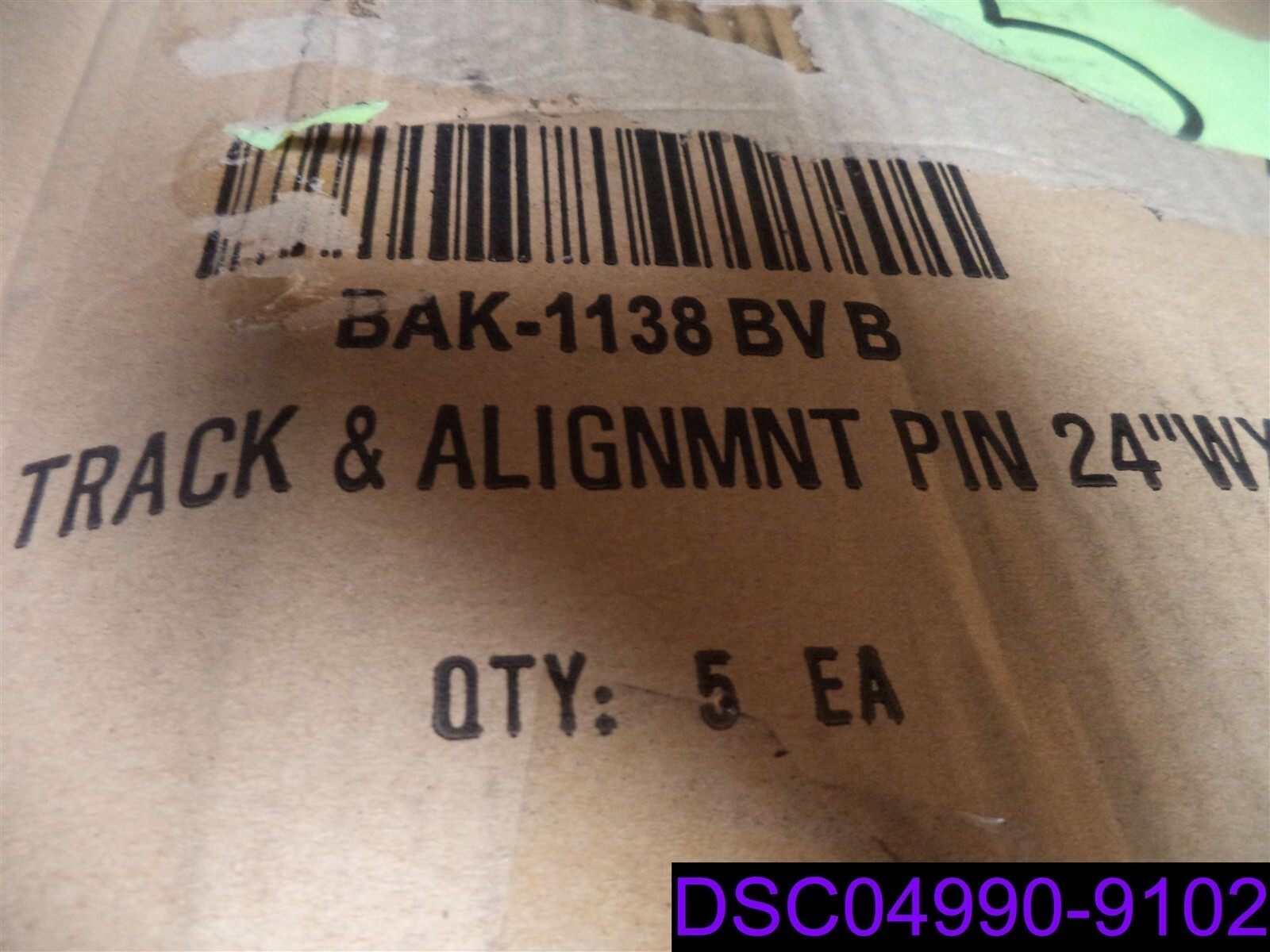 QTY=5 MARCO WIRE SHELF WITH 2 TRACK & ALIGNMNT PIN HOLE BAK-1138BVB- NEW