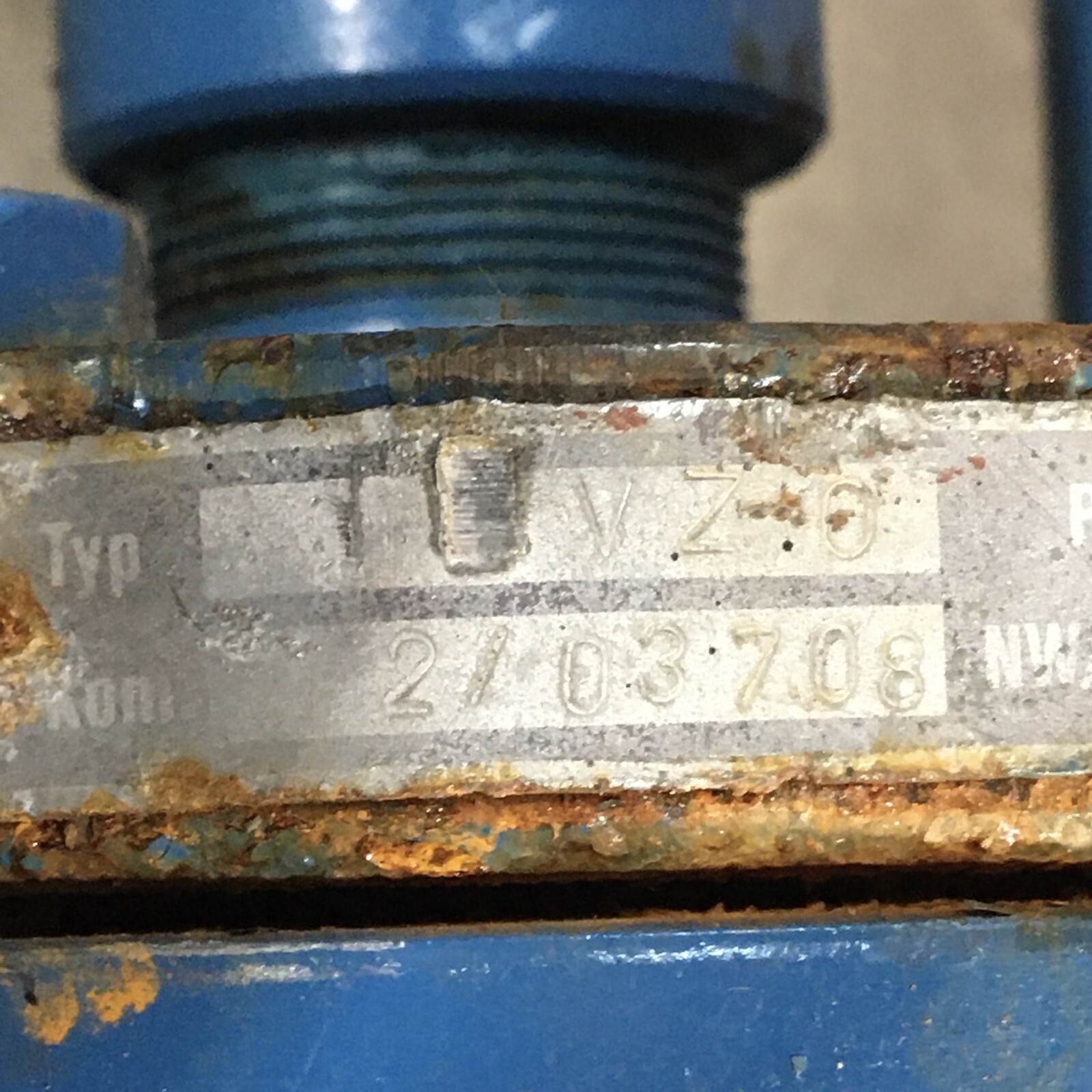 PLEIGER GG20 1VZ-0 ACTUATED FLANGED GLOBE VALVE