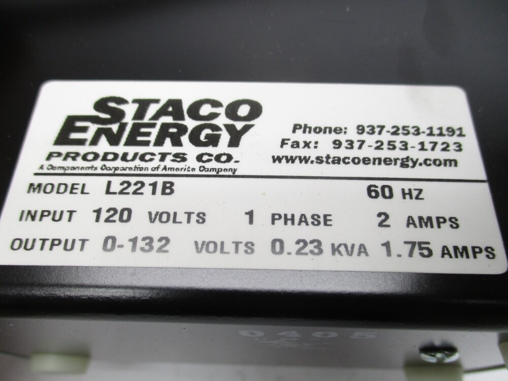 STACO ENERGY L221B .23KVA NSMP