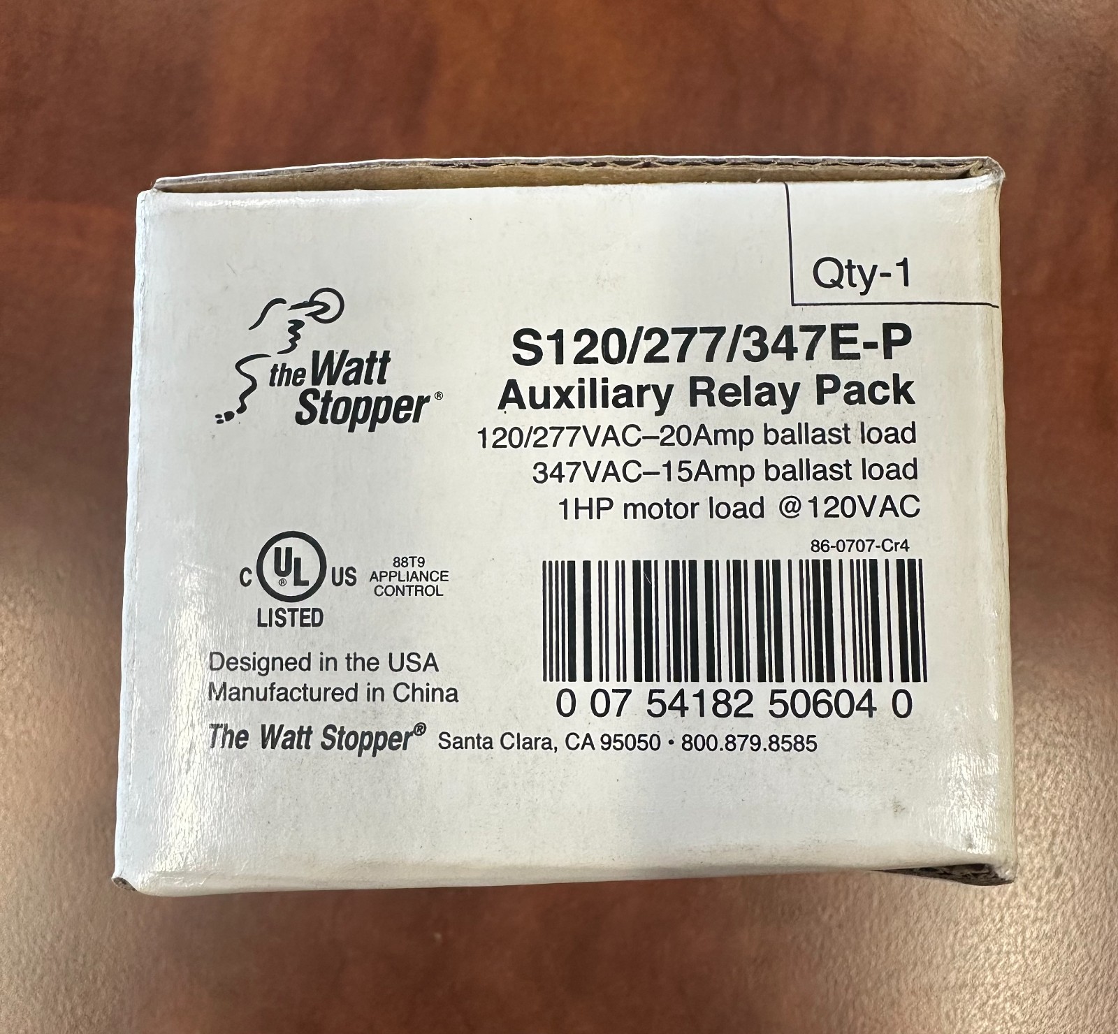 WattStopper S120/277/347E-P Auxiliary Relay Pack