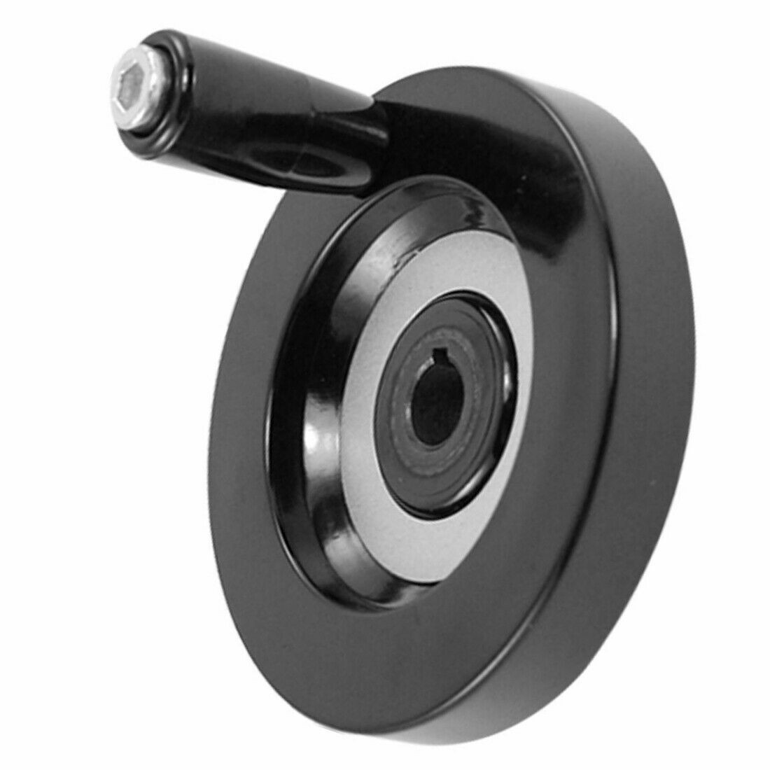 12×100mm Black Rotating Handle Handwheel Mechanical Equipment Accessory