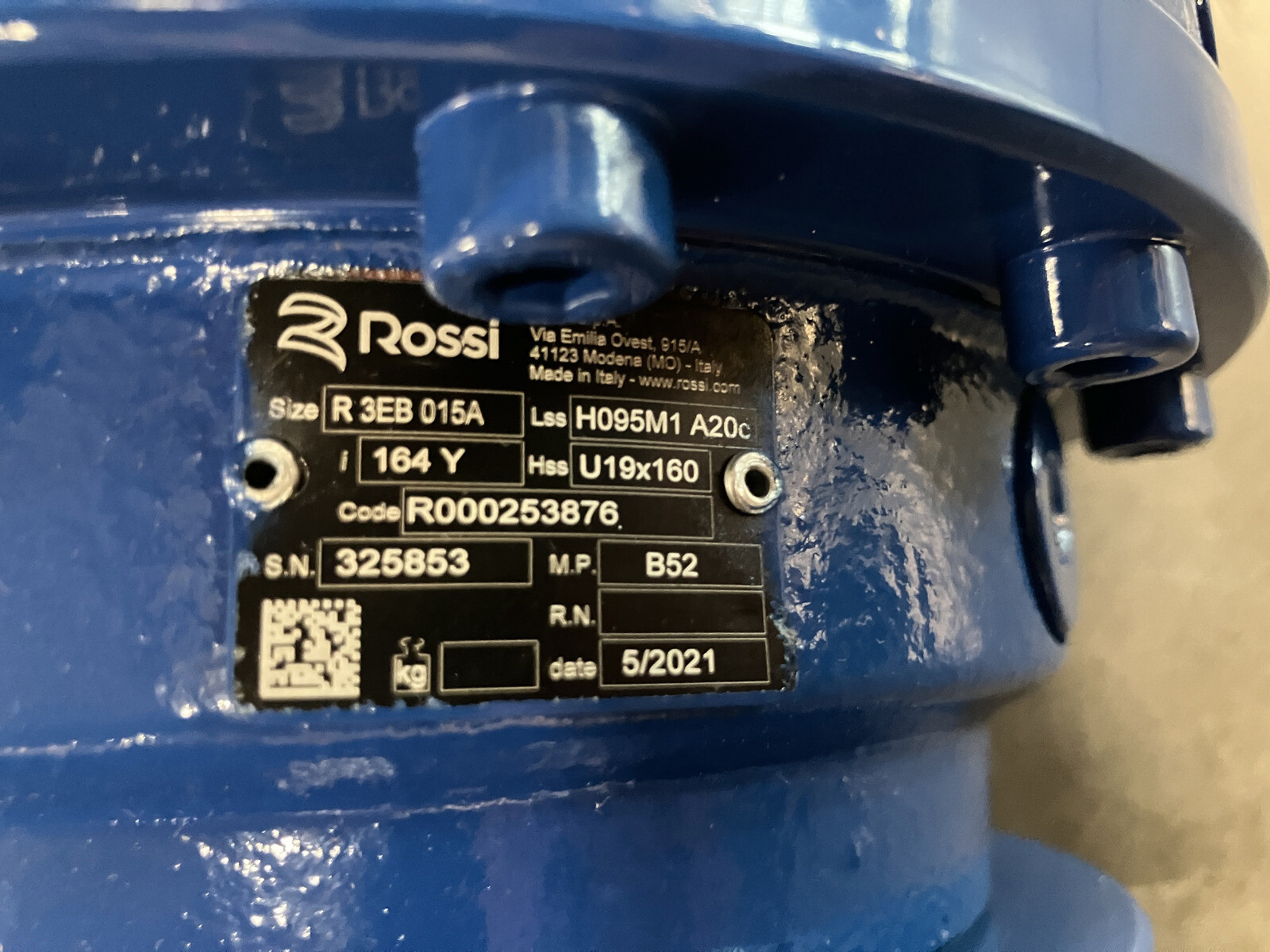 Rossi Motoriduttori R3EB015A H095M1 A20c Planetary Gear i=164 New NMP