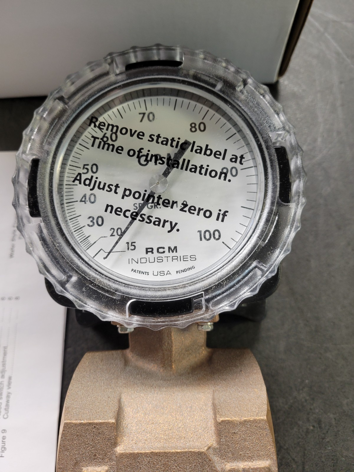 RCM Industries 2-71-R-100 Flow Meter.