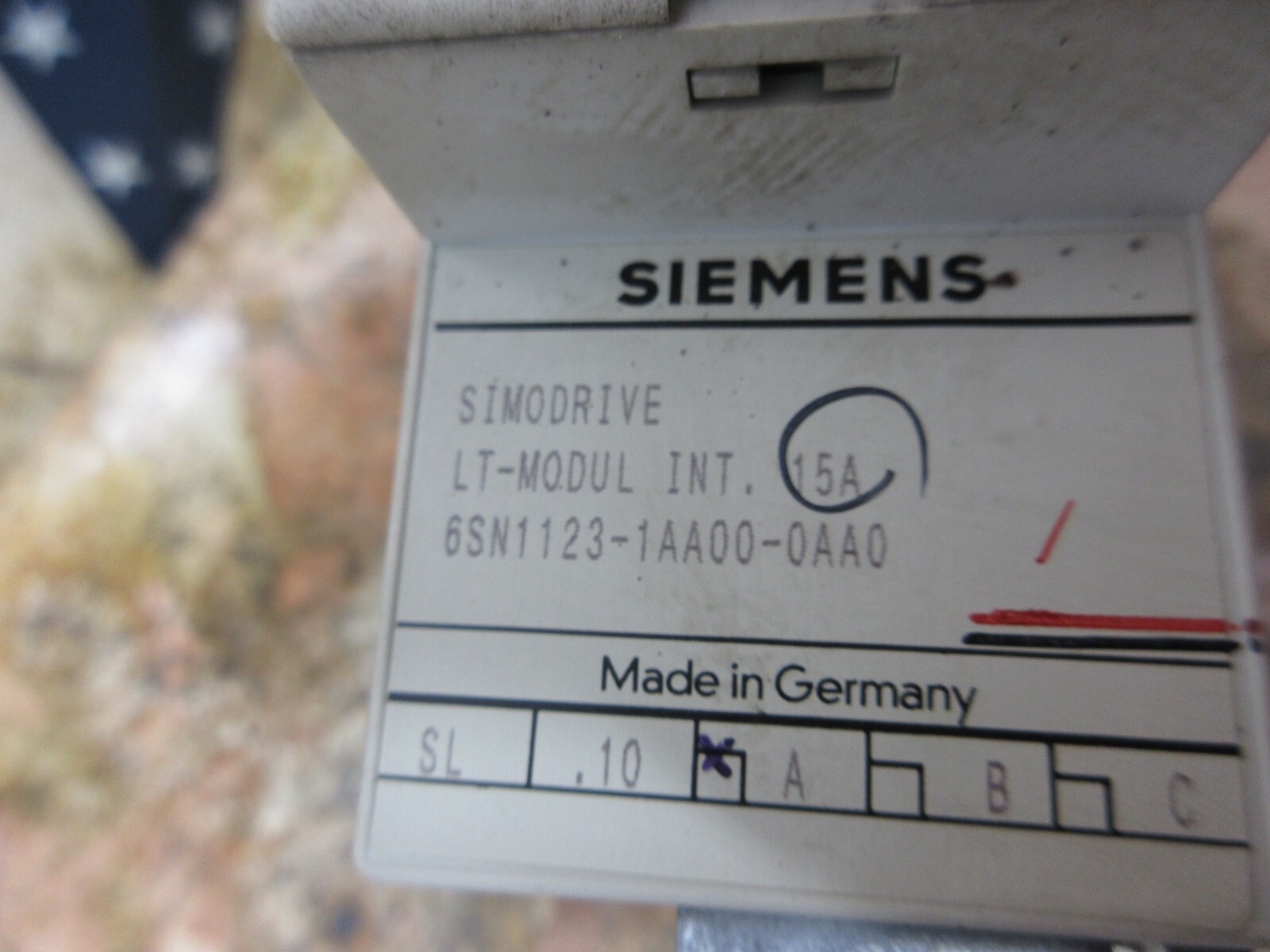 SIEMENS 6SN1123-1AA00-0AA0 SIMODRIVE 611 LT MODULE INT. 15A
