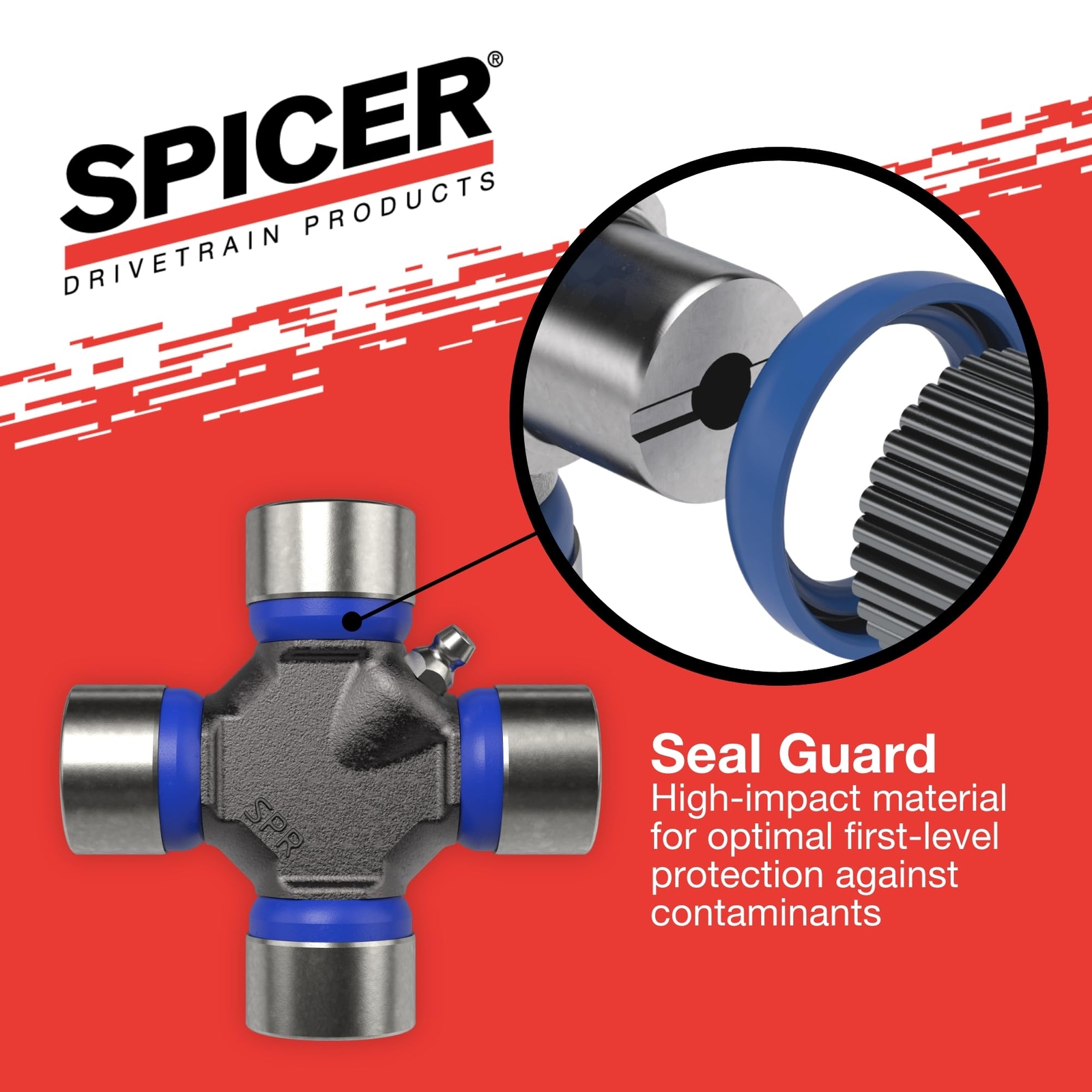 Spicer Greaseable Universal Joint Kit 1330 Series OSR 1.062 Inch Bearings