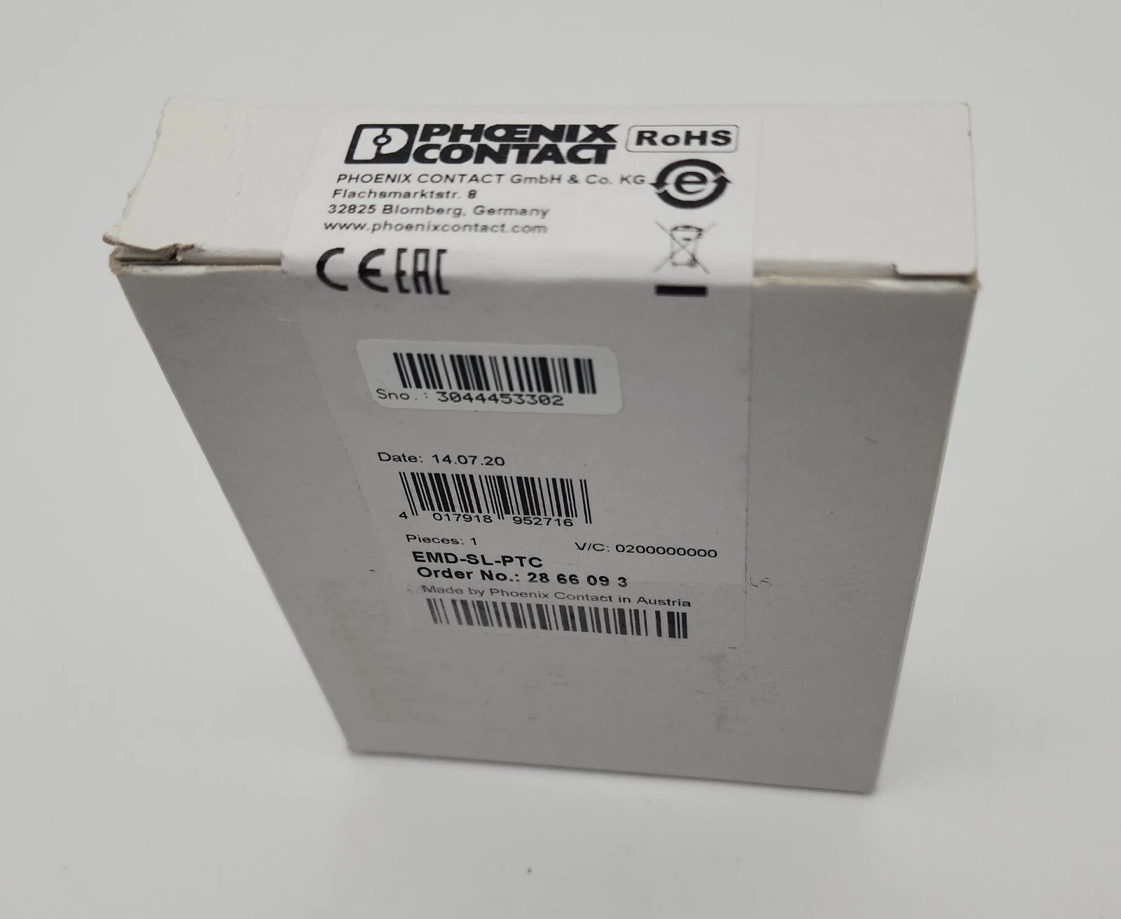 PHOENIX CONTACT EMD-SL-PTC 2866093 EMDSLPTC *NEXT DAY AVAILABLE*
