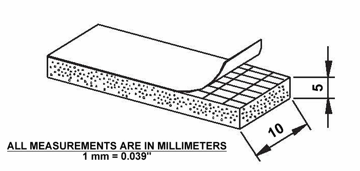 Industrial Gasket – Closed Sponge Rubber (10 feet) #1200.5.10. FREE SHIPPING