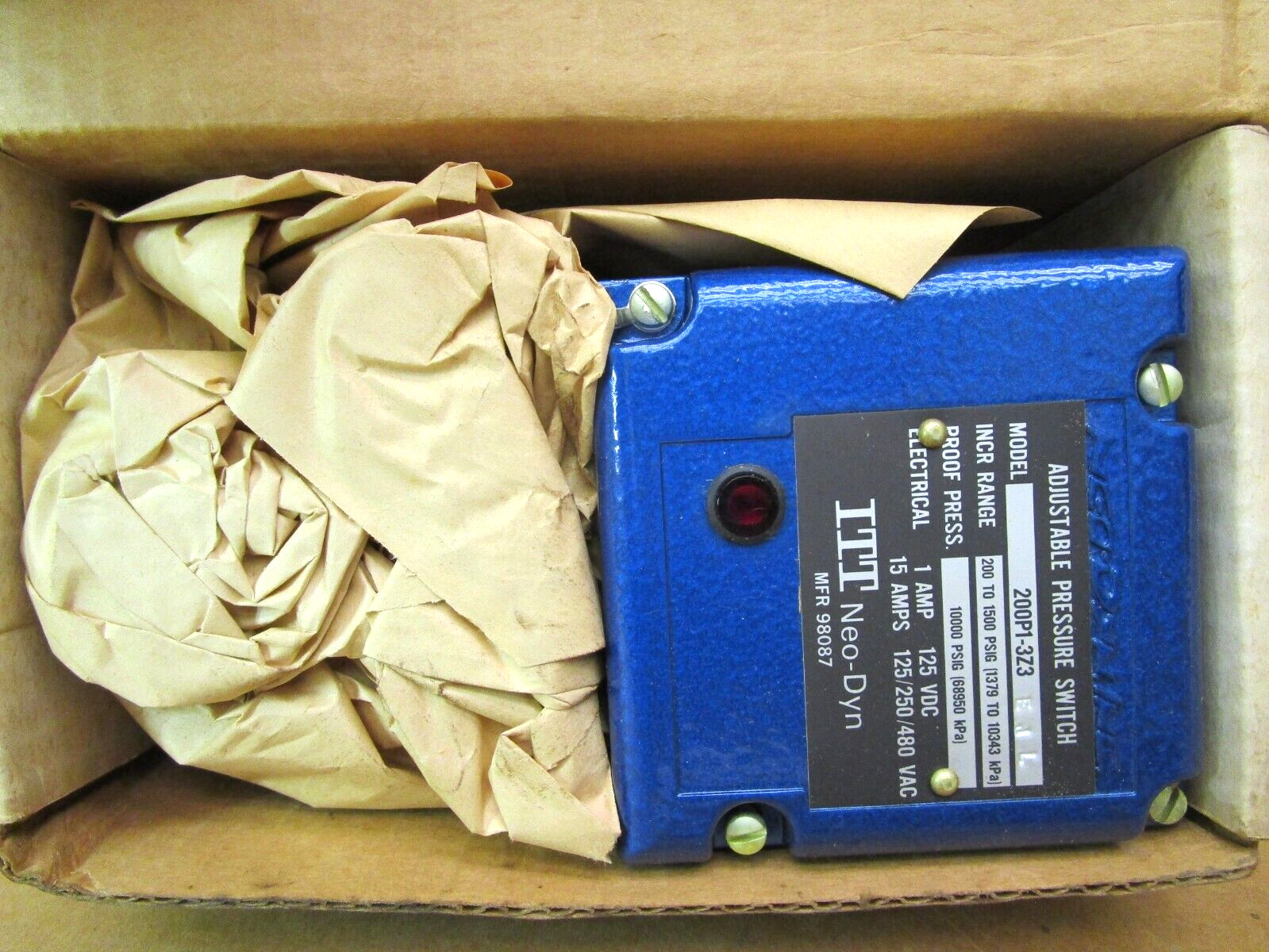 ITT Neo-Dyn 200P1-3Z3EJL Adjustable Pressure Switch 51276LR