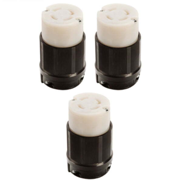 NEMA L16-30 Grounding Locking Connector, 30A 480V AC, 3 Pole 4 Wire, cUL Listed