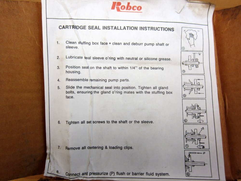 Robco EVO5028R-P2SSN2 Mechanical Pump Seal EVO5028RP2SSN2