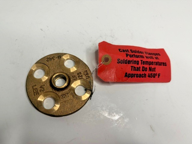 Lee 11-342 Brass Companion Flange 1/2″ Class 125 Bolt 4 NEW