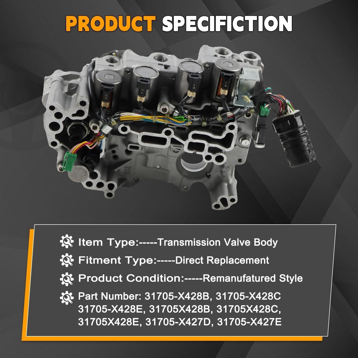 RE0F11A JF015E CVT Transmission Valve Body W/Solenoid fit for Nissan Sentra V…