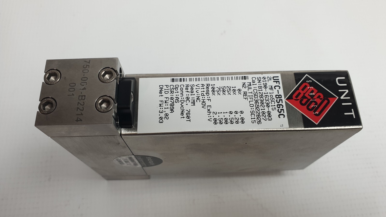 AMAT 0190-16330-003, UFC-8565C Unit DeviceNet Digital UltraClean Metal Seal