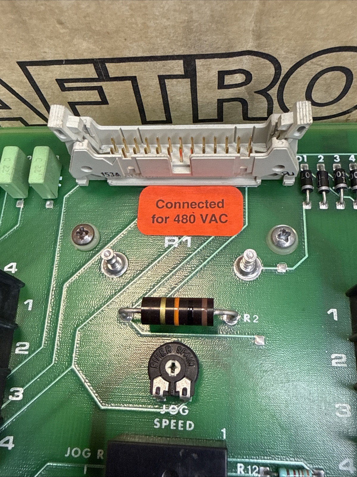 SAFTRONICS CONTROL BOARD A650-MB-2 (New) Missing One Screw