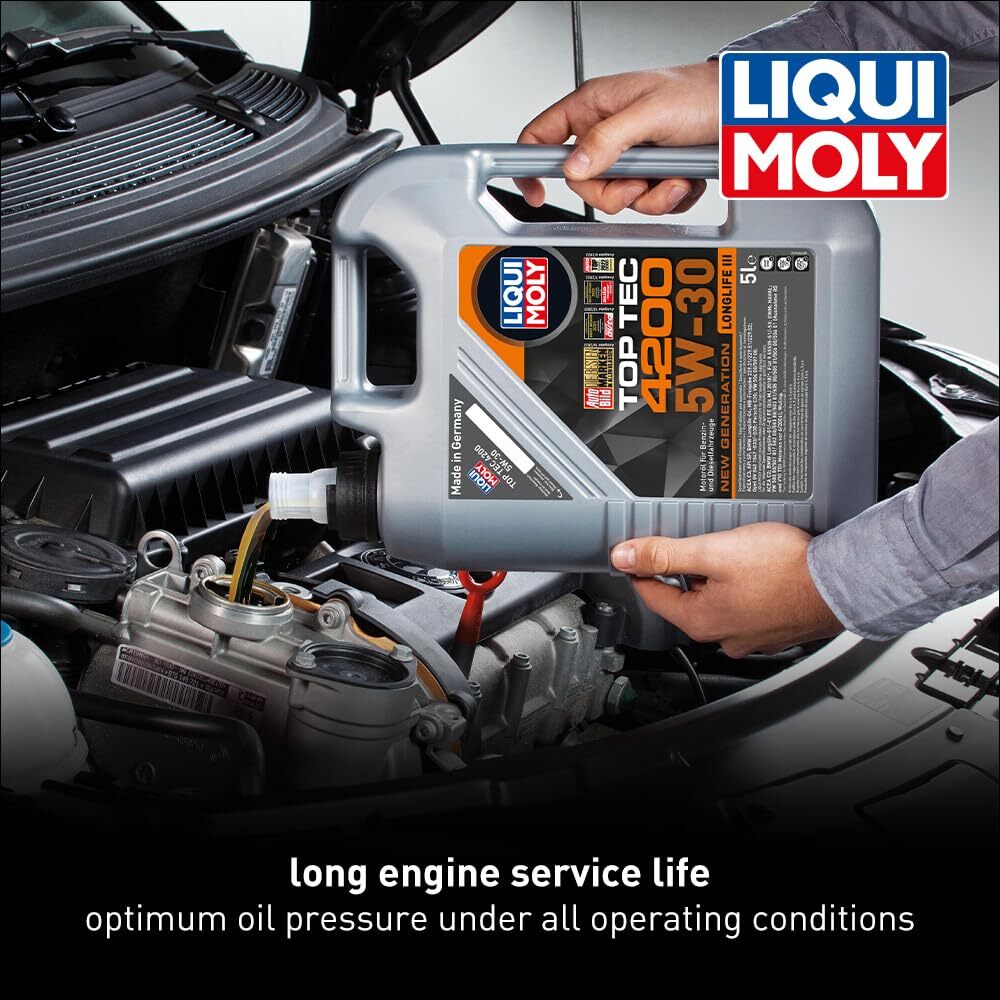 LIQUI MOLY Top Tec 4200 SAE 5W-30 New Generation 5 L Fully synthetic engine