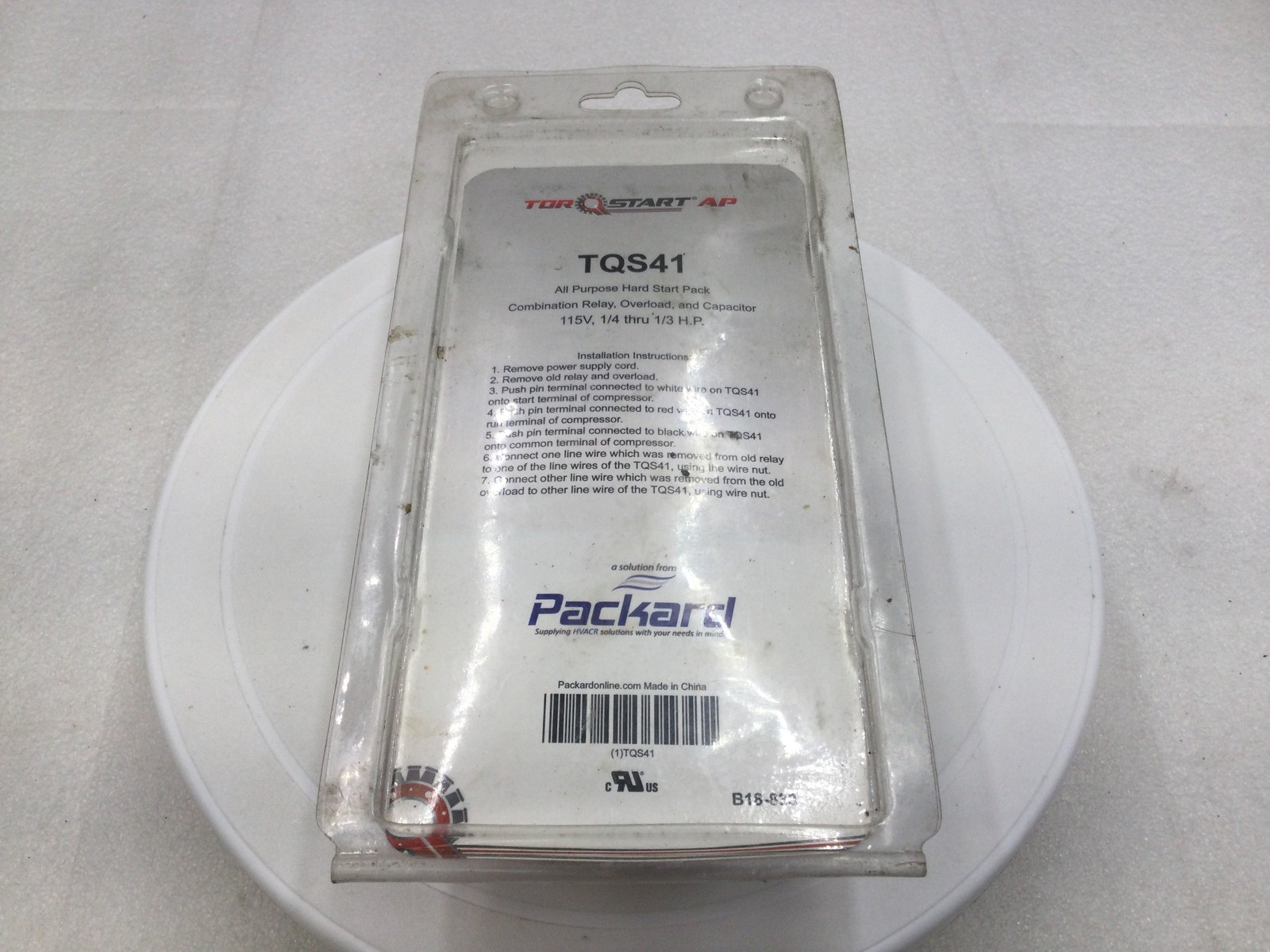 Packard TorQStart AP TQS41 115V 1/4 & 1/3 HP All Purpose Hard Start Pack
