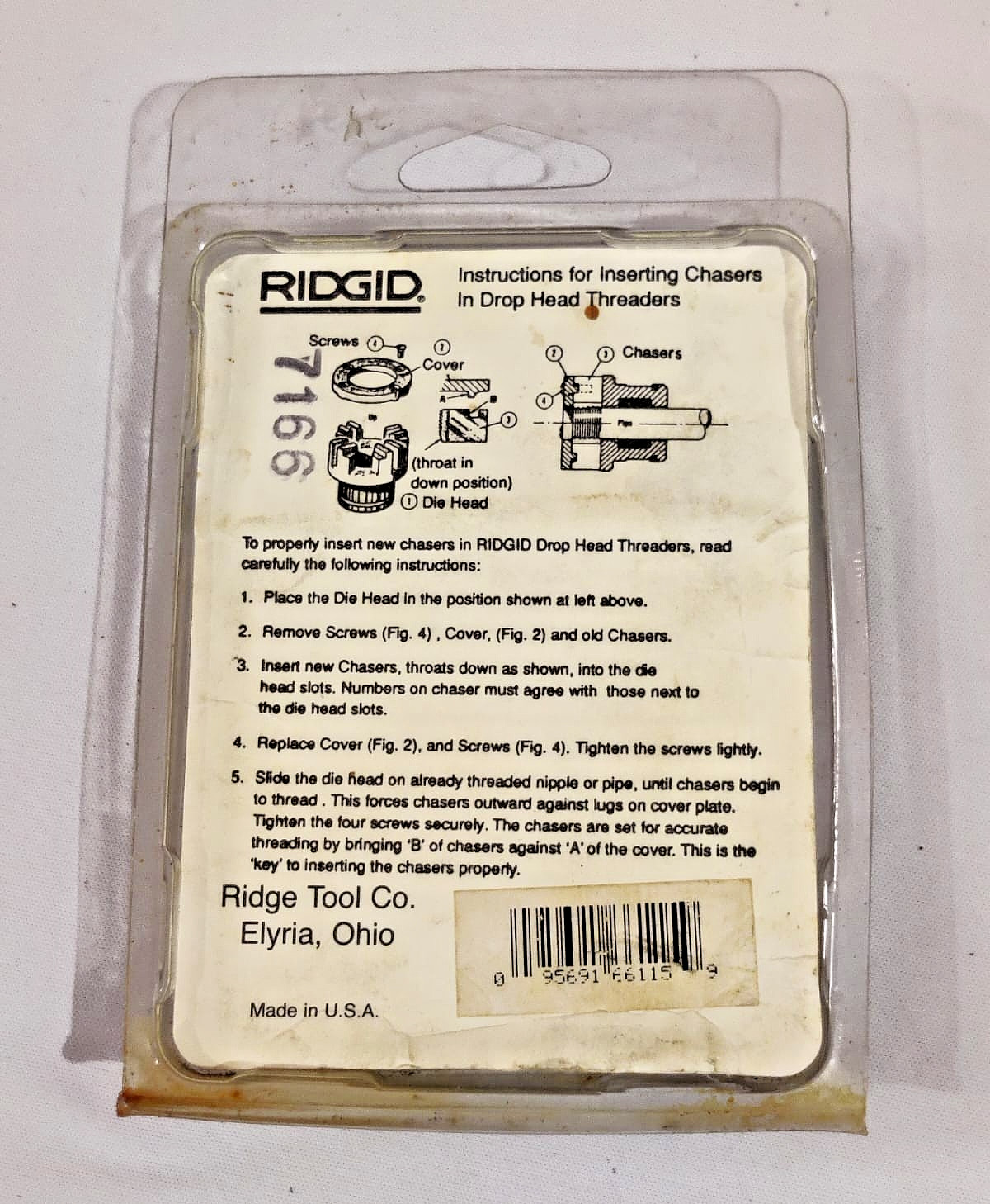 RIDGID 66115 1/4″ BSPT 12R ALLOY PIPE DIES Lot of 2 Pack