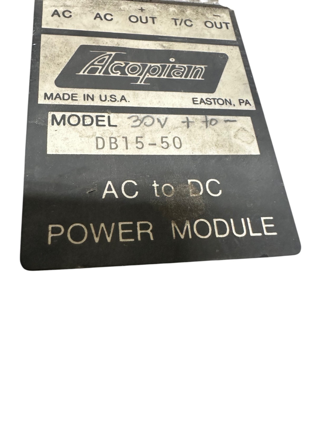 ACOPIAN DB15-50 AC TO DC POWER SUPPLY MODULE 🔥 Fast Shipping 🔥