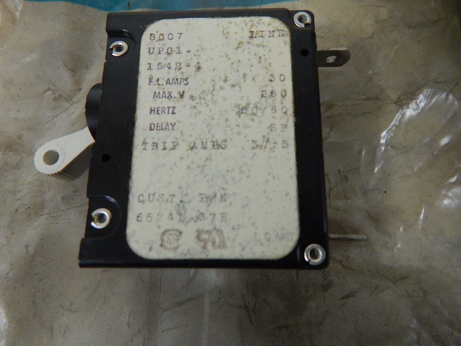 NEW Airpax UPG1-1542-4 Switch 8007 65241-37E *FREE SHIPPING*