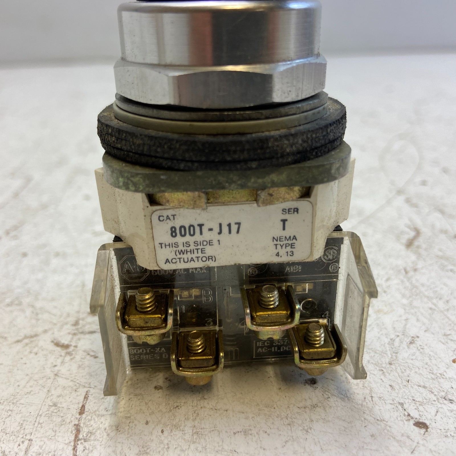 ALLEN BRADLEY 800T-J17 Position Selector Switch Ser. T Type 4, 13 Position 3