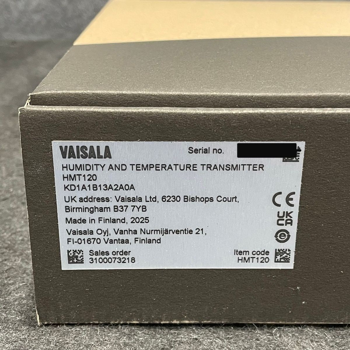 VAISALA Humidity and Temperature Transmitter HMT120