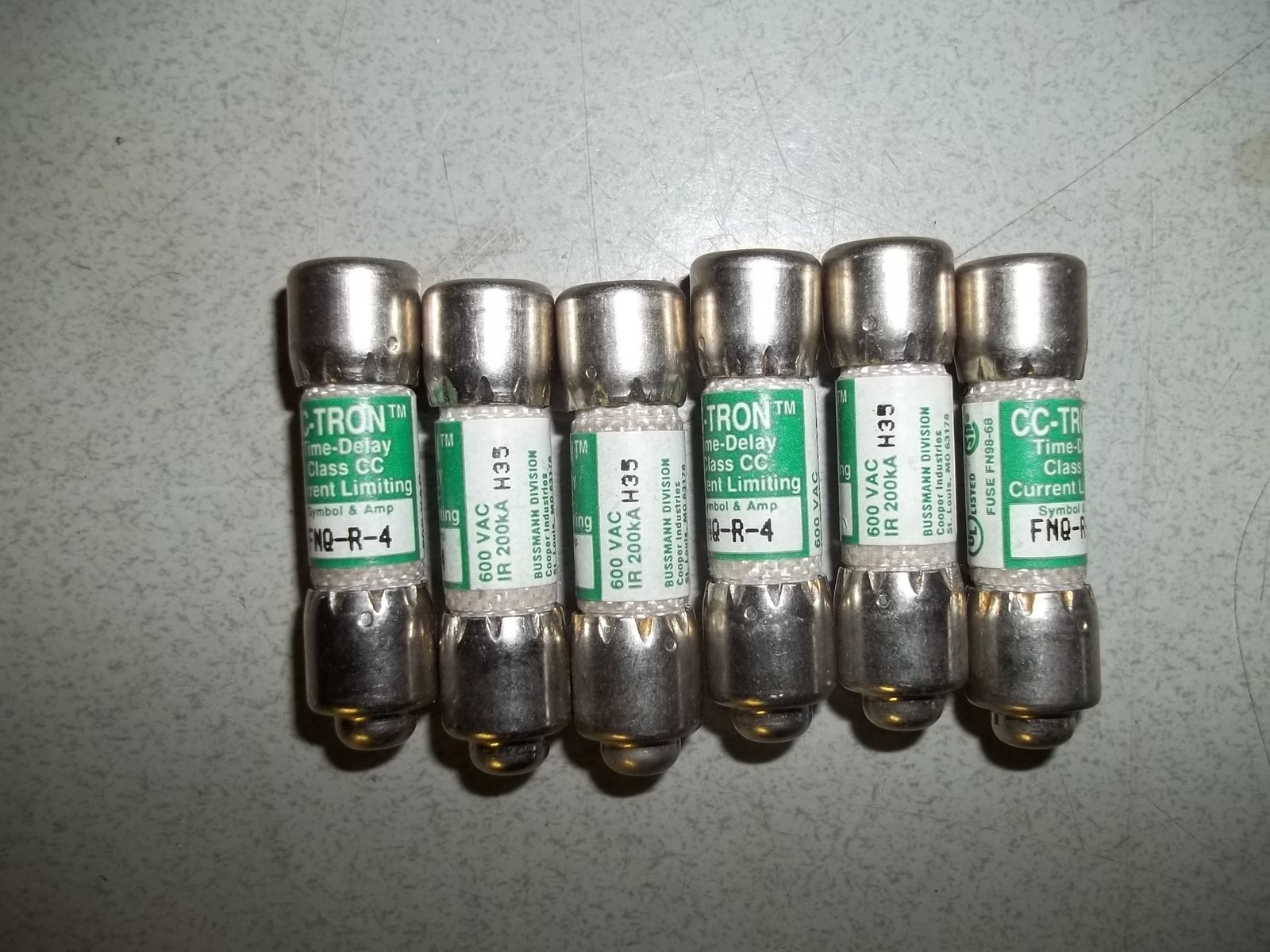 Tron FNQ-R-4 CC-Tron Time Delay Current Limiting Fuses, Lot of 6 *FREE SHIPPING*