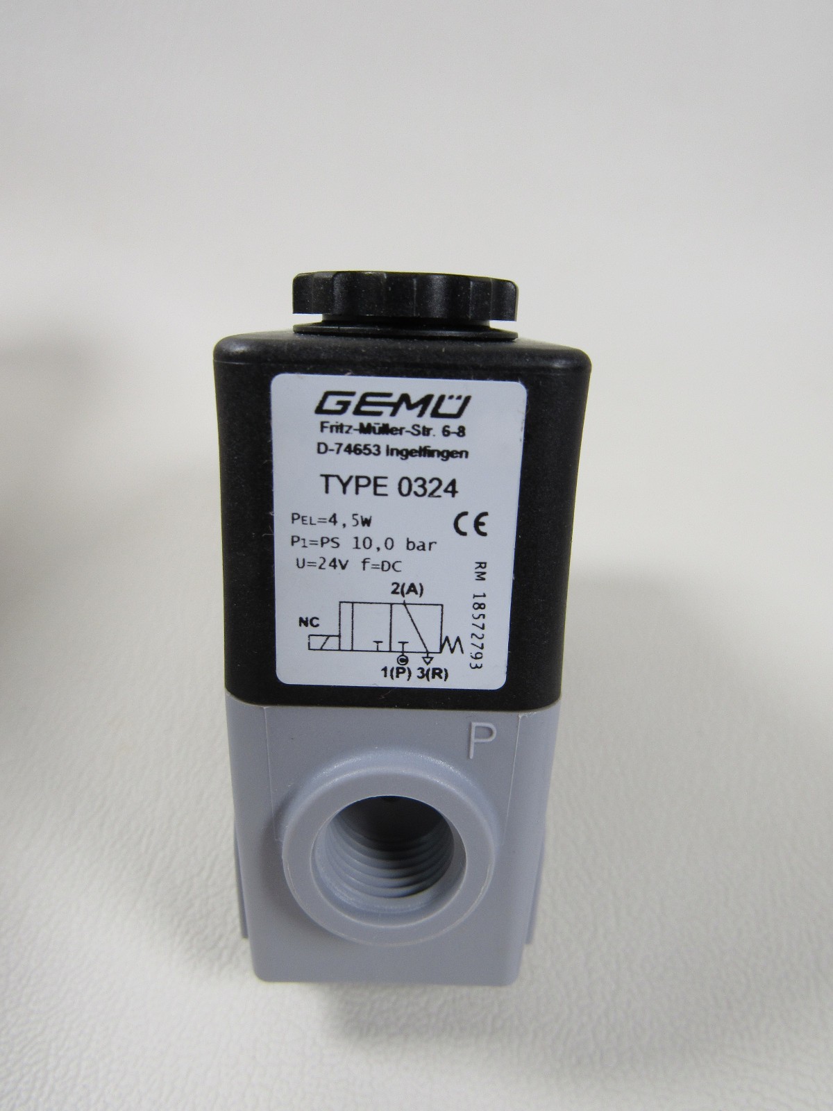 Gemu Type 0324 Electrically Operated Pilot Solenoid valve 4.5W 10 BAR 24V
