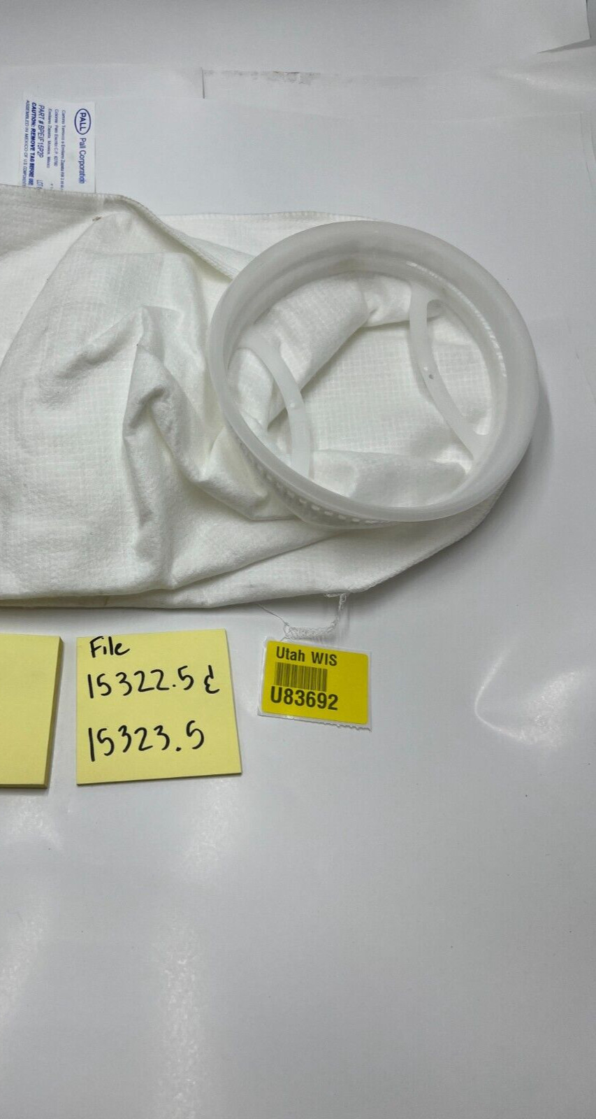 (QTY 8) Pall Corporation Filter Housing Bag Filter BPEIF15P2P Heavy Duty White