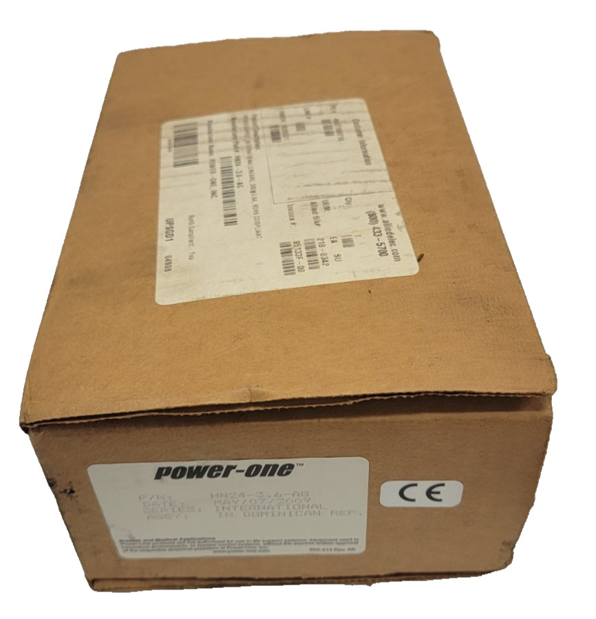 Power-One HN24-3.6-AG Power Supply, AC-DC,24V,3.6A,100-264V In, Open Frame
