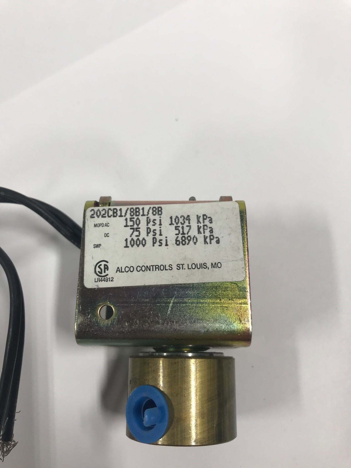 alco solenoid and valve 202cb1 AMF New No Box
