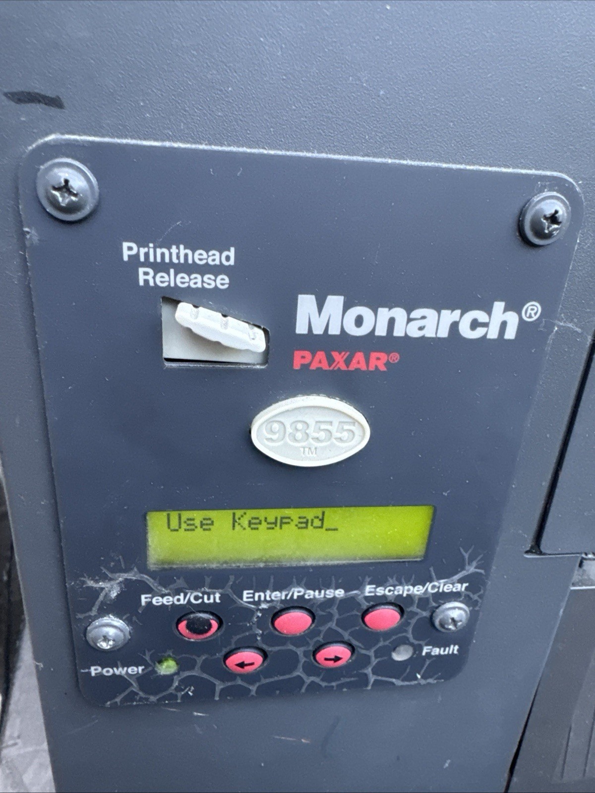 Morchch Paxar 939 Thermal Barcode Printer With Keyboard Input Pad Tested! HTF