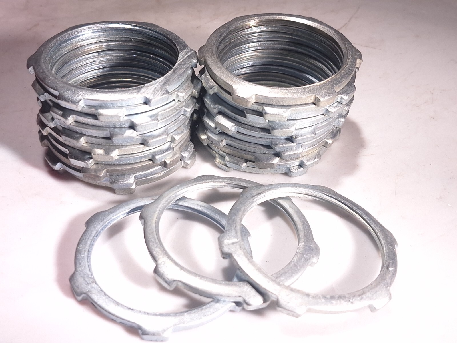 STEEL CONDUIT LOCK NUT 1-1/2″ 1.5″ – LOT OF 23 PCS