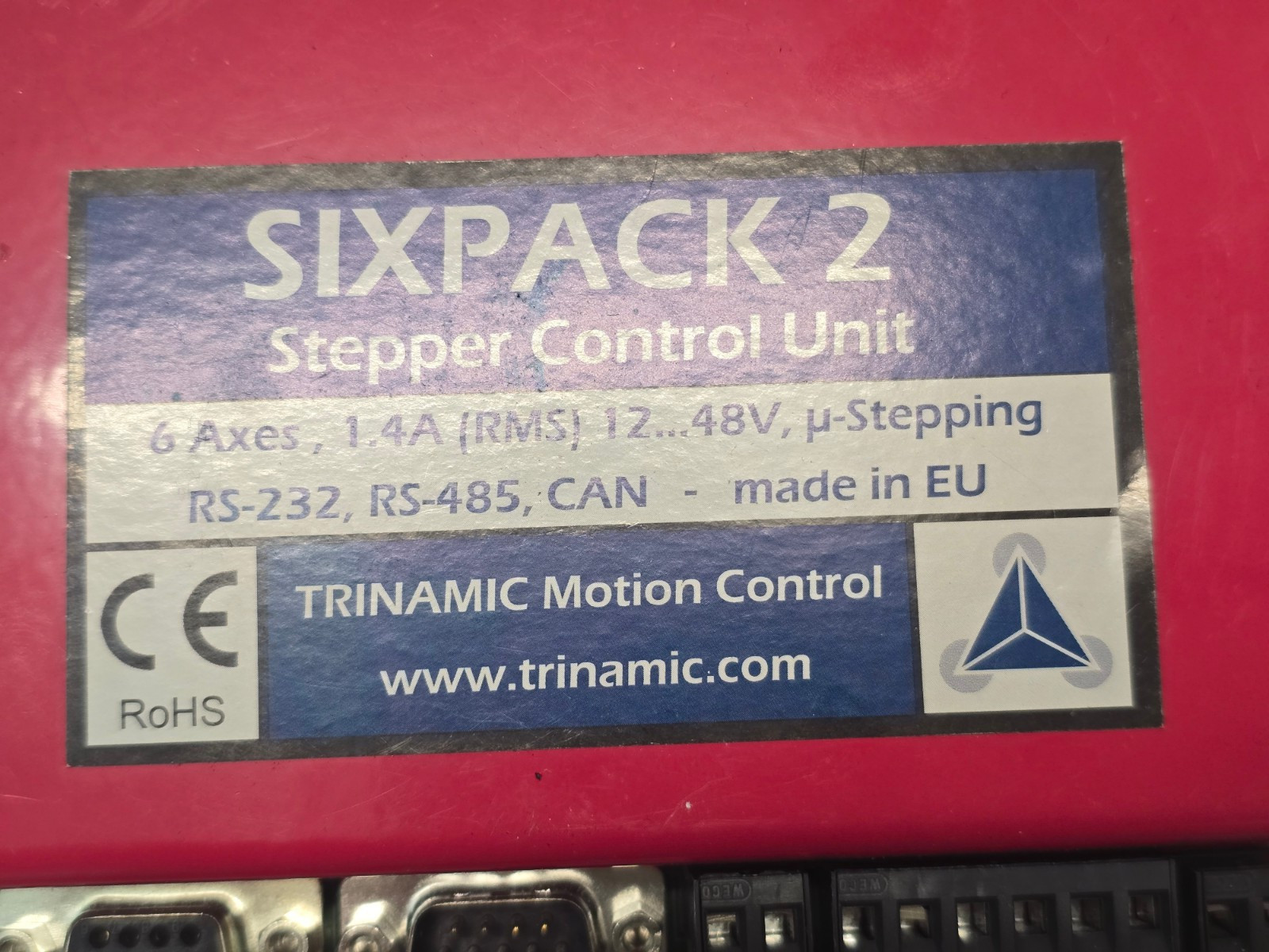 Trinamic SixPack 2 Stepper Control Unit 6-Axis 1.4A RMS 12-48V RS232/RS485 uStep