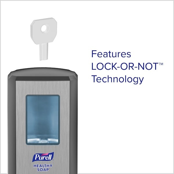 Purell 5134-01 Soap Dispenser, Wall Mount, Manual, Push Style, Graphite