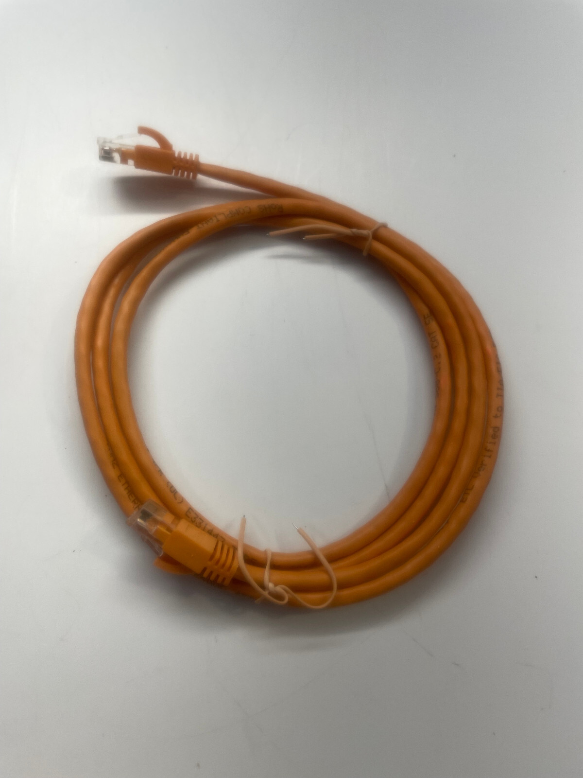 5ft Cat 5E Crossover UTP Ethernet Network Cable – Orange